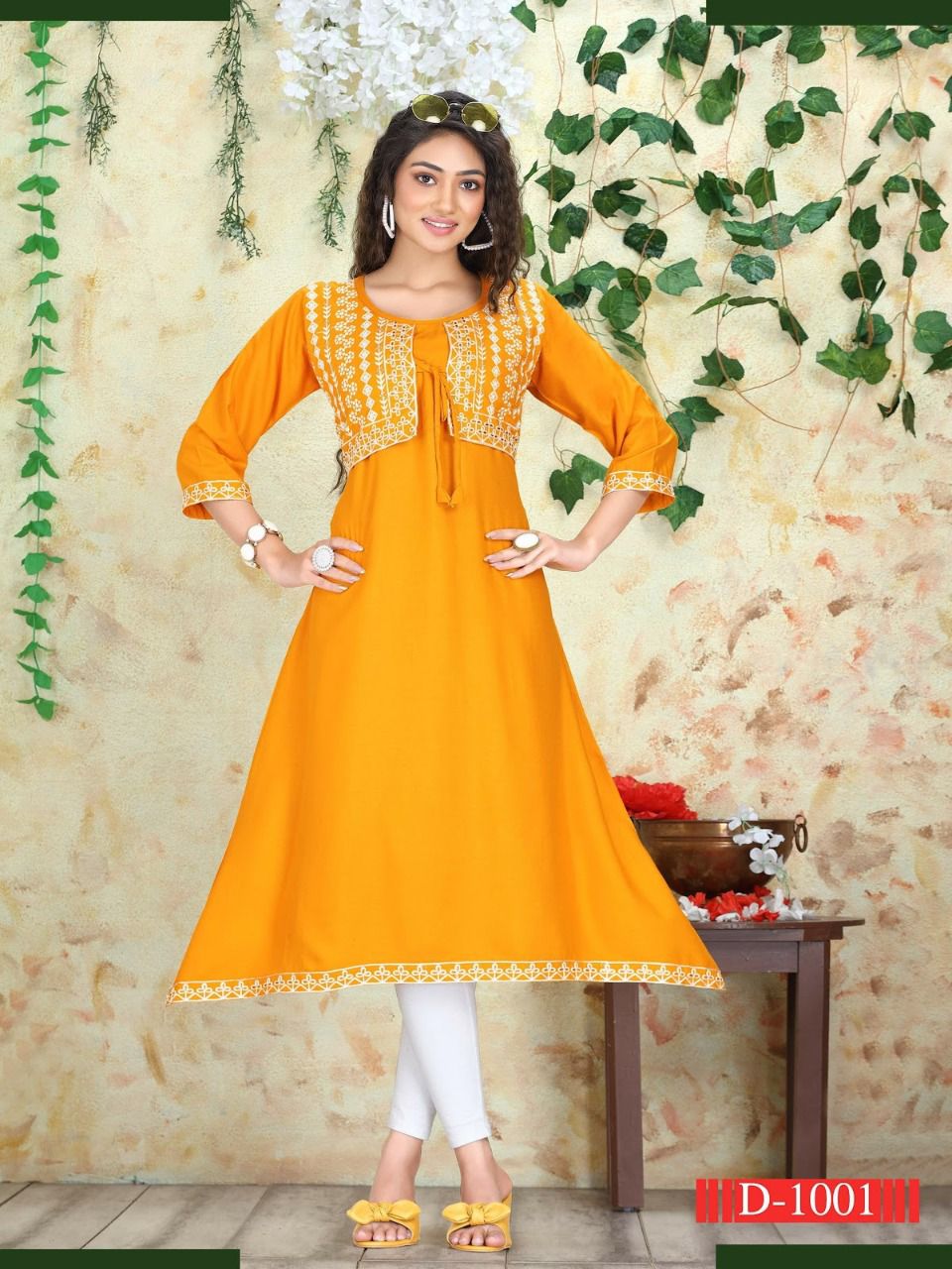 New Riyaa Tiya 1 Fancy Wea5r Designer Latest Embroidery Kurti Collection